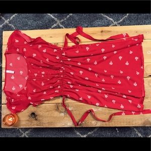 Bicycle red sundress